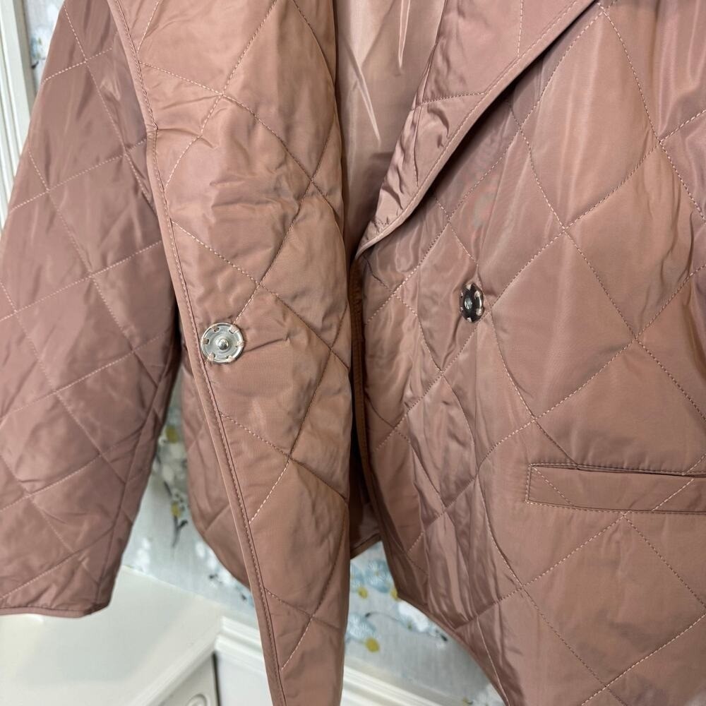 Calvin Klein Mauve Pink Quilted Jacket - Size XL - Picture 4 of 6